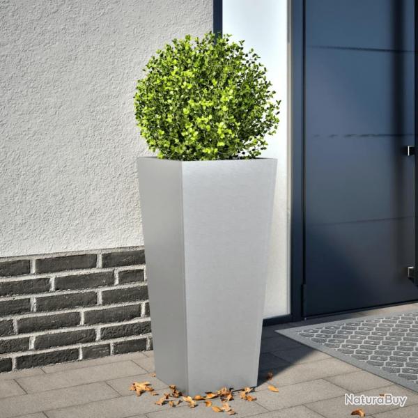 Jardinire 35x35x75 cm acier galvanis