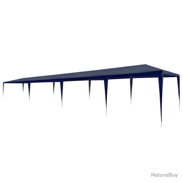 Tente de rception 3x12 m PE Bleu