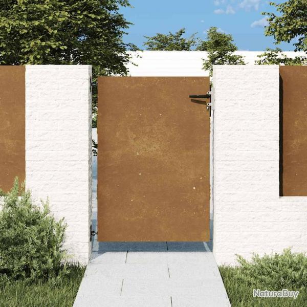 Portail de jardin 85x150 cm acier corten