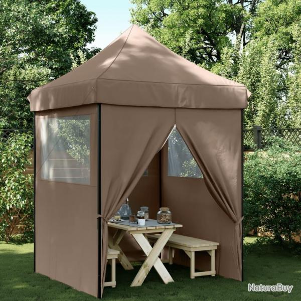 Tente de rception pliable escamotable avec 4 parois latrales