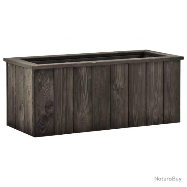 Lit surlev Gris fonc 74x32x30 cm Bois de pin massif