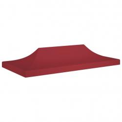 Toit de tente de réception 6x3 m Bordeaux 270 g/m²