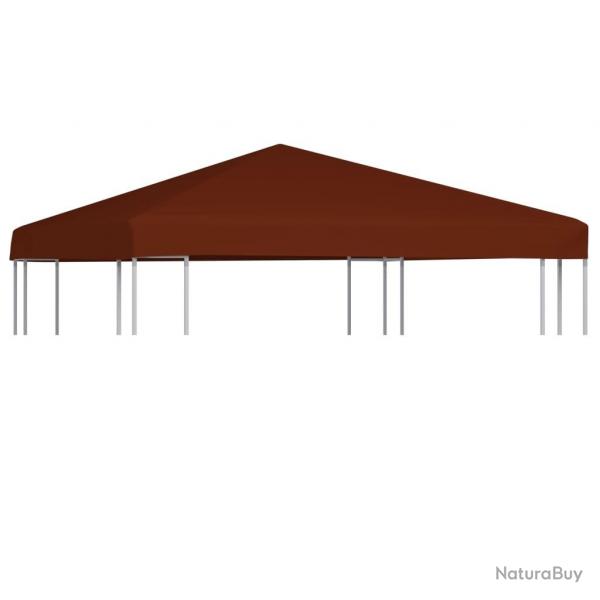 Toile suprieure de gazebo 310 g/m 3x3 m Terre cuite