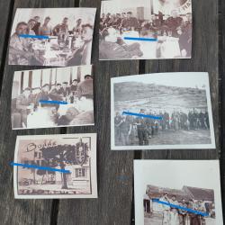 6 PHOTOS GUERRE D'INDOCHINE, REPAS , FIN D'ANNEE COMMANDO NORD VIETNAM (6)