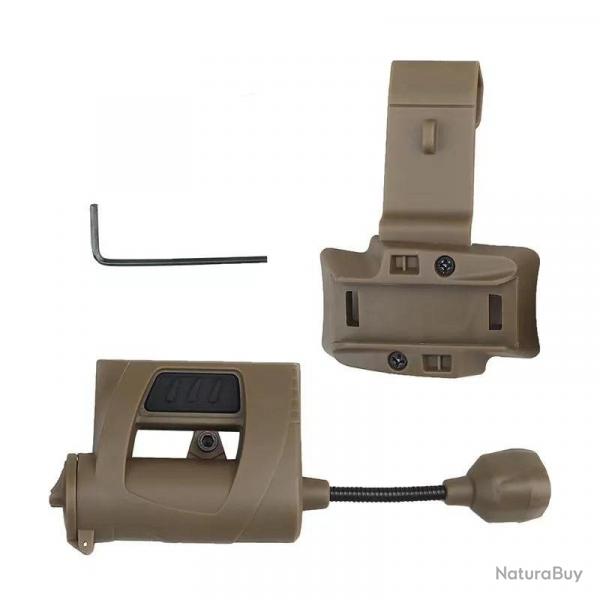 Lumire tactique de casque type MPLS - Tan