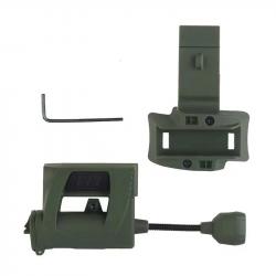 Lumière tactique de casque type MPLS - Vert OD