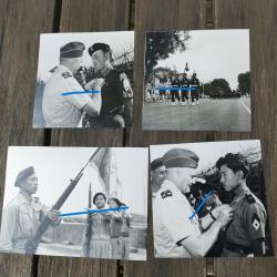 4 PHOTOS ECPA GUERRE D'INDOCHINE,1 ATTRIBUEE DECORATIONS (13)