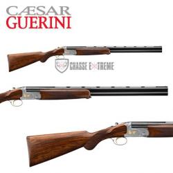 Fusil CAESAR GUERINI Tempio Light Ergal Nickel 71cm Cal 28/70 Crosse Anglaise Double Détente