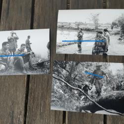 3 PHOTOS ECPA GUERRE D'INDOCHINE, 1BPC, 2BPC PARAS (14)