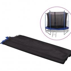Filet de sécurité noir en polyéthylène pour trampoline rond 3,66 m - Protection enfants été