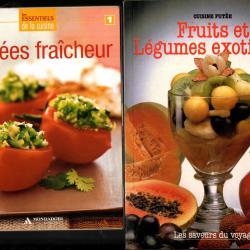 entrées fraicheur, papillotes, barbecue , recettes au naturel , cuisine surgelés 6 livres de cuisine