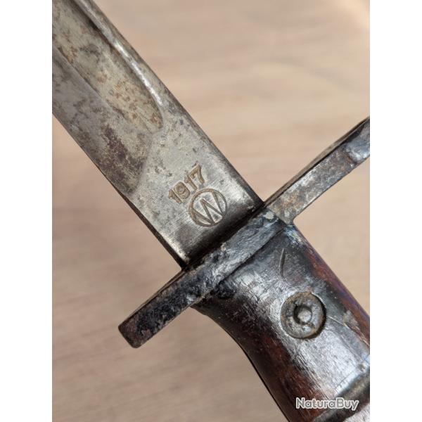 Rare baonnette winchester 1917 pour trench gun Winchester 1897 !!! Ww1
