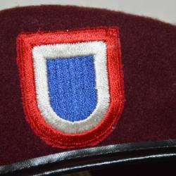 BERET ROUGE AMERICAIN PARACHUTISTE - AMERICAN RED PARATROOPER BERET- BANCROFT