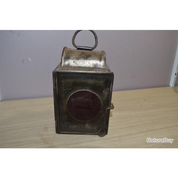 Lanterne Ancienne Militaire Vlo  / moto vhicule ancien 1939/1945 Dco SNCF cheminot (24)