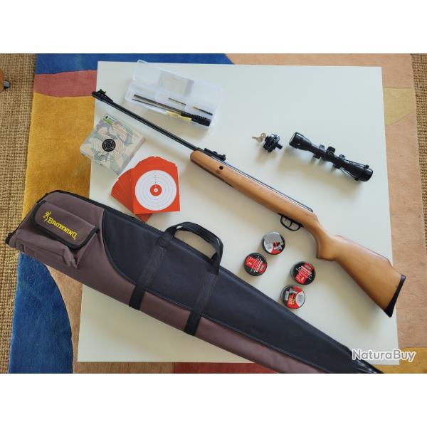 Fusil  air comprim Crosman Optimus + lunette + accessoires