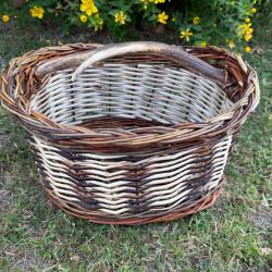 Panier avec anse bois de cerf, fais à la main