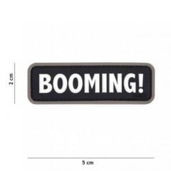 Patch 3D PVC Booming ! (101 Inc) Noir