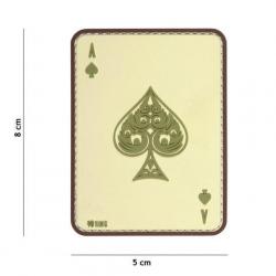 Patch 3D PVC Carte AS de Pique (101 Inc) Coyote