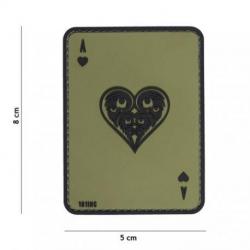 Patch 3D PVC Carte AS de Coeur (101 Inc) OD