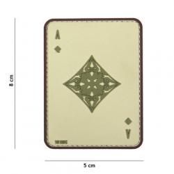 Patch 3D PVC Carte AS de Carreau (101 Inc) Coyote