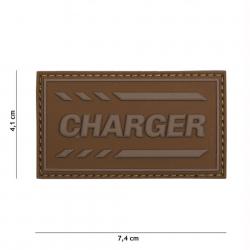 Patch 3D PVC Charger (101 Inc) Coyote