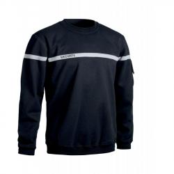 Sweat Sécurité Bande Grise AMZ
