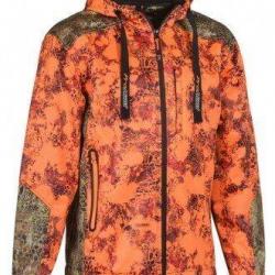 Blouson de chasse Wolf enfant Camo snake orange Verney Carron-12 ans