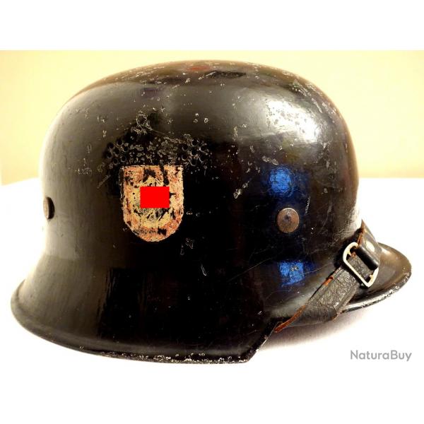 Casque M34 allemand de la police WW2.