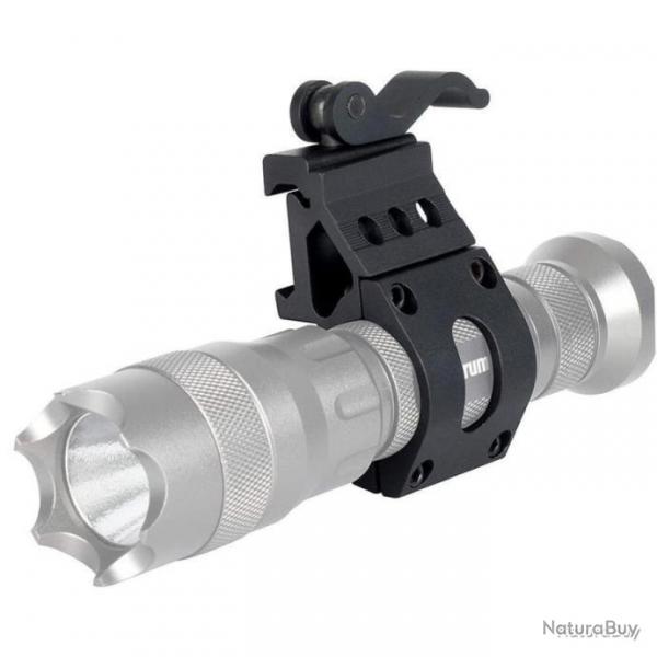 ANNEAU DE MONTAGE DPORT SUR RAIL PICATINNY POUR LAMPE TORCHE SYSTME QD - LIVRAISON GRATUITE