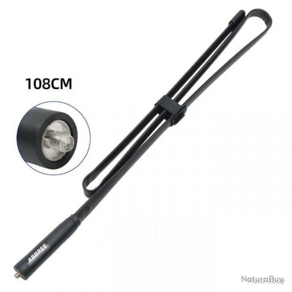 ANTENNE PLIANTE ABBREE 108CM POUR TALKIE-WALKIE BAOFENG - LIVRAISON GRATUITE