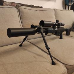 Troy P.A.R .308 avec bipied et silencieux