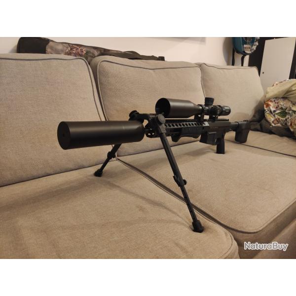 Troy P.A.R .308 avec bipied et silencieux