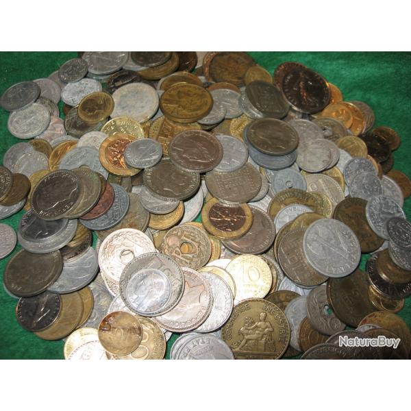 lot  1 de 300 pieces de monnaies franaises