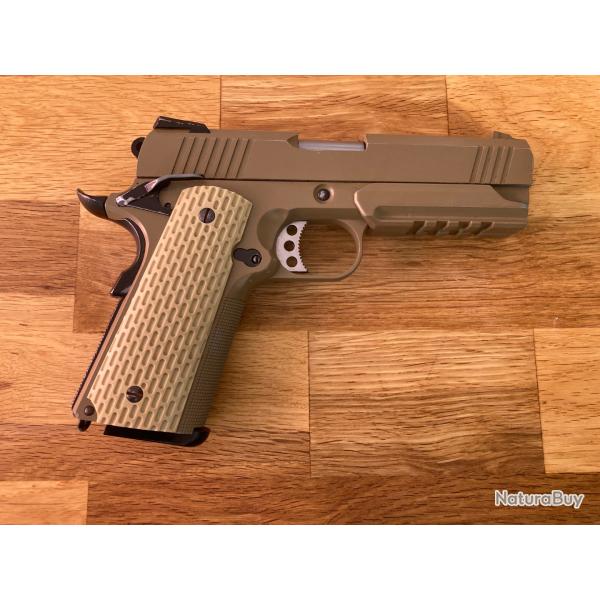 WE 1911 MEU Desert Warrior 4.3 GBB Tan Airsoft