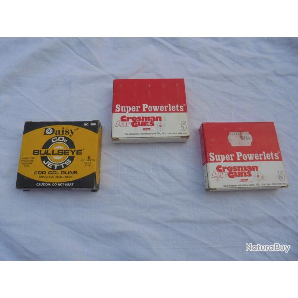 Lot cartouches CO2 vintage