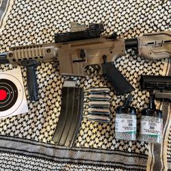 CROSMAN BUSHMASTER MPW FULL AUTO CO2 Bille acier 4.5mm BLACK TAN