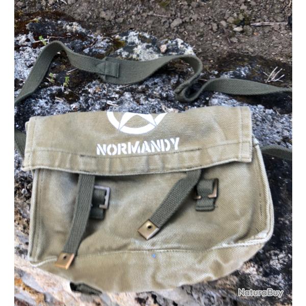 repro sac  dos musette anglais britannique (Normandy toile us ww2)