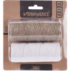 Lot de 2 Cordes de jardin 60 et 40 m