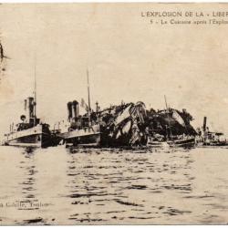 CPA - Marine Militaire -CPA - Marine Militaire -L'EXPLOSION DE LA " LIBERTÉ " LE CUIRASSE N°1745