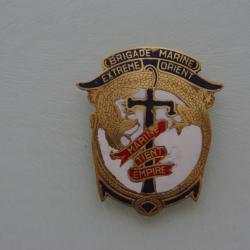 GUERRE INDOCHINE : BRIGADE - MARINE EXTREME - ORIENT ------- FABRICATION ARTISANALE MATRICULE