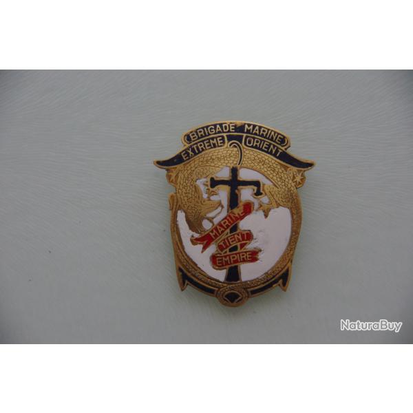 GUERRE INDOCHINE : BRIGADE - MARINE EXTREME - ORIENT ------- FABRICATION ARTISANALE MATRICULE