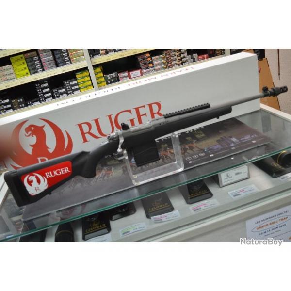 RARE CARABINE A VERROU RUGER M77-GS GUNSITE SCOUTE SYNTHTIQUE  INOX CALIBRE 308 W NEUVE