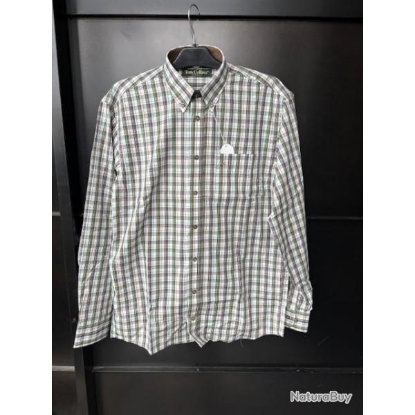 chemise TOM COLLINS a carreaux taille  L  destockage chasse enchere