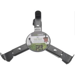 Support de plantes à 3 roulettes 22,5 à 30 cm