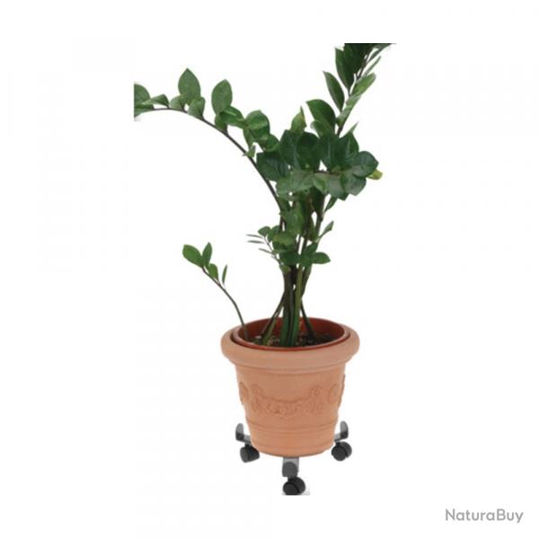Support de plantes  3 roulettes 22,5  30 cm