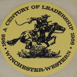 WINCHESTER " Centennial 1866 - 1966"    AUTOCOLLANT