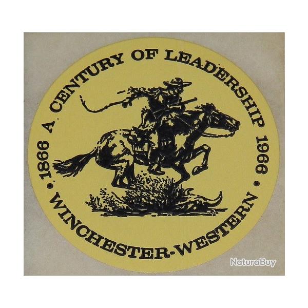 WINCHESTER " Centennial 1866 - 1966"    AUTOCOLLANT