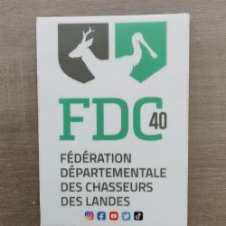 Autocollant chasse fdc 40