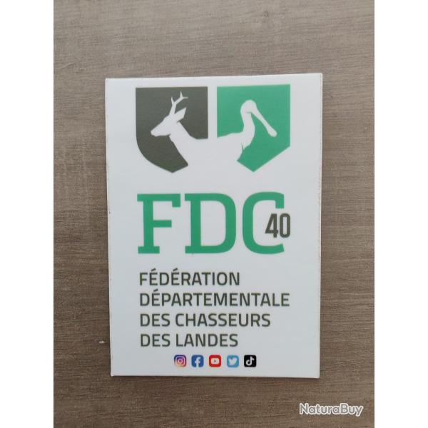 Autocollant chasse fdc 40