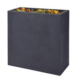 Pot de fleurs anthracite 60x26x60cm